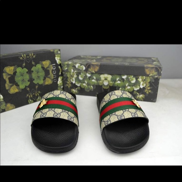 bee gucci slides